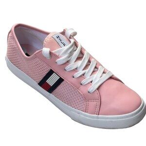 TOMMY HILFIGER Women's Shoes Pink Sport Sneakers Low Top Lace Up Size 8.5 M